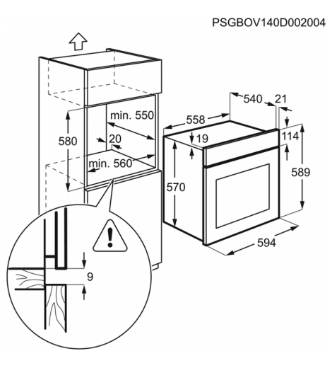 Духова шафа Electrolux OEF5C50X