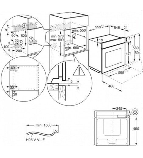 Духова шафа Electrolux EOF3H00BX