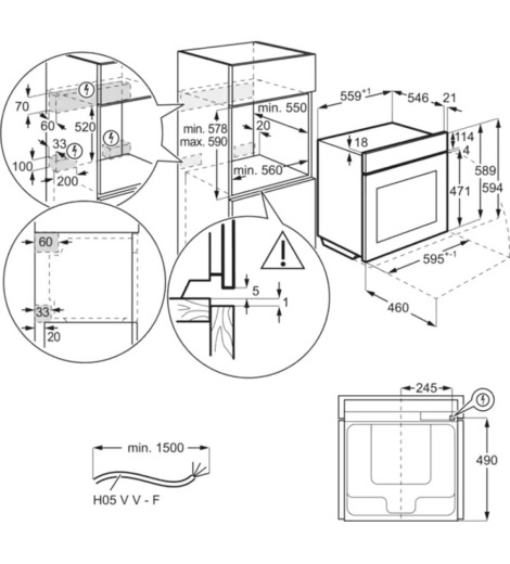 Духова шафа Electrolux EOF5H40BX