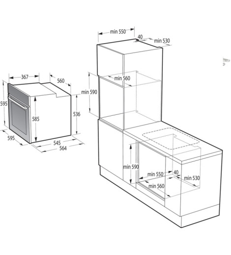 Духова шафа Gorenje BO6727E03WG
