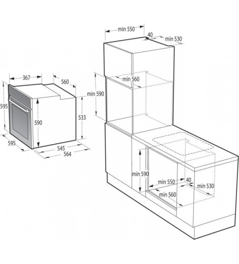 Духова шафа Gorenje BO6737E02XK