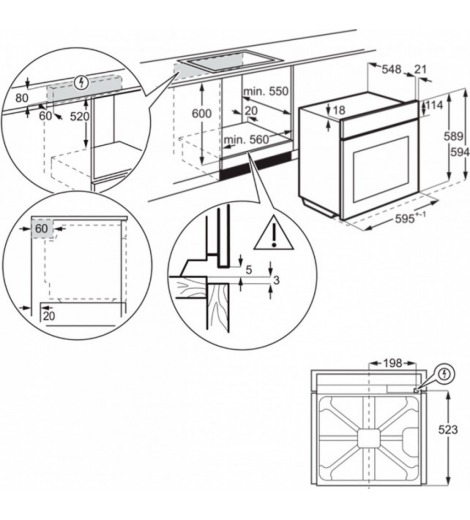 Духовой шкаф Electrolux OEF3H70TW