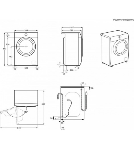 Пральна машина Electrolux EW6S3R06S