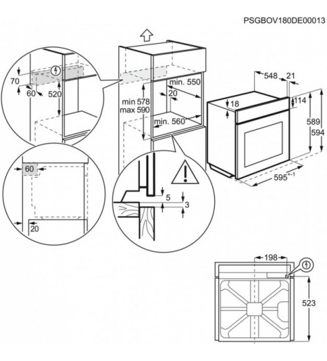 Духовой шкаф Electrolux OED3H50TW