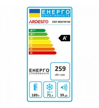 Холодильник Ardesto DDF-M267W180
