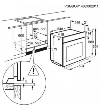 Духова шафа Electrolux OPEB2320R
