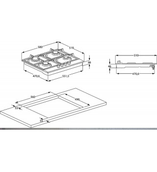 Варильна поверхня  BEKO HILW64225SZG