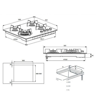 Варильна поверхня  BEKO HILW64225S