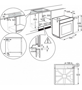 Духовой шкаф Electrolux OEF3H70TW