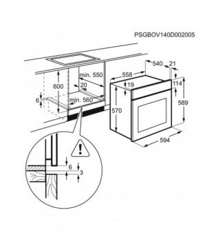 Духова шафа Electrolux EZB53400AX