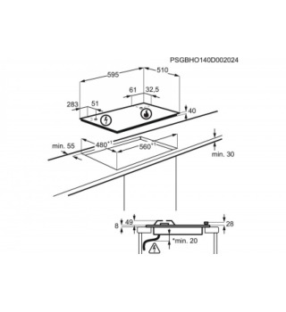 Варильна поверхня Electrolux GPE263MX